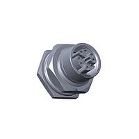 Amphenol LTW MSXS-08PFFP-SF7002 Sensor Cables / Actuator Cables M Series Sensor Connector, M12, X Code, Metal, 0.5A, 08 pins, Female Connector, Female Contact, Hexagonal, Screw Thread, PCB 180 , Receptacle, Front Fastened, IP67