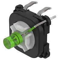EAO 70-220.5S Tactile Switches .1A 42VAC/DC 1NO Grn LED 20mA 3.2VDC