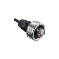 Amphenol LTW RCM-5SAMMM-SLM7B10 Cat 5e RJ, Middle Size, Metal, 1.5A, Cat 5e, Straight, Screw Thread, Overmolded, Length 10000mm, IP67 Mated