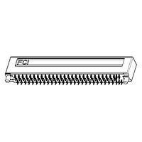 Amphenol FCI 10058831-111LF Connectors Micro-TCA Card Edge Connector Pressfit 170 contacts Matte Tin tail plating