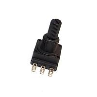 Amphenol Piher PC16SH-07CP04-471A2020-TA Rotary Panel mount potentiometer 470 Ohm Resistance 20% Tolerance 0,2W 16mm Plastic shaft Linear Horizontal Solder lug Bulk