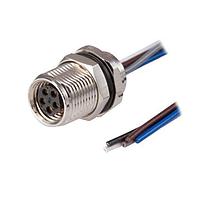 Same Sky (formerly CUI Devices) CDM809-08A-FW-F010-050-67 Straight 8 Pins Panel Mount Wire Front M10 x 0.75 ACoding Screw Copper Alloy IP67