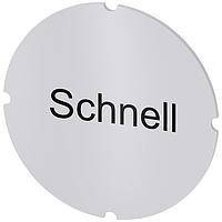 SIEMENS 3SU19000AB710AM0 Insert Label, Schnell INSERT LABEL F. ILLUM PUSHBUTTON,SCHNELL