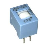 CTS Electronic Components 206-121S DIP Switches 1 switch section SPDT