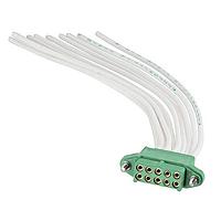 Harwin M300-FC11005F2-0300L Discrete Wire Cable Assemblies 3MM F/L CA 10 300MM 18AWG DIL