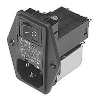 Delta Electronics, Inc. 06SB3M AC Power Entry Modules Power Entry Module Filter, 115/250VAC, 6A, Screw, N/A-Lug, DIP Switch, Medical