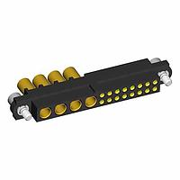 Harwin M80-4D11605F2-04-325-00-000 Heavy Duty Power Connectors 16+4 Pos. Female 22AWG+12AWG Cable Conn. Kit, Jackscrews