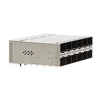 AMP Connectors - TE Connectivity 2347721-6 Cage Assemblies SFP56 STACKED 2X6 RECEPTACLE ASSEMBLY