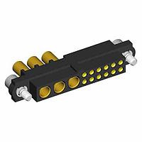 Harwin M80-4D11205F2-03-327-00-000 Heavy Duty Power Connectors 12+3 Pos. Female 22AWG+16AWG Cable Conn. Kit, Jackscrews
