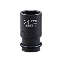 KTC BP4M-22TP 1/2"Sq. Impact Socket (Semi-Deep Thin / With Pin & Ring) (22mm)