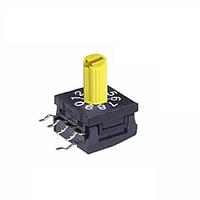 NKK Switches FR01KC10H-S Rotary Switches 10MM DECI 10P SHAFT COMPLEMENT CODED R/A