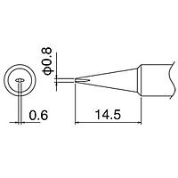HAKKO T18-D08 Soldering Tip
