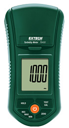 Portable turbidity meter used for water quality testing