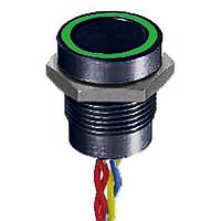 APEM PBAR1AF2000A0G Piezo Switches SPST-NO OFF-MOM LED GRN 5VDC