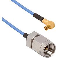 Amphenol SV Microwave FRSMPM-047-MS292-180 RF Cable Assemblies SMPM R/A F  2.92mm STR M 18"Cable