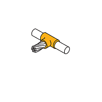 Goldweld CR13-C-1295 Welding Mould connect cable to ground rod (including handle clamp)