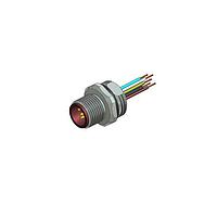 Amphenol CONEC 43-01085 M12 Male Socket M-SKT M12X1 W/WIRES FNT MNT HT PG9