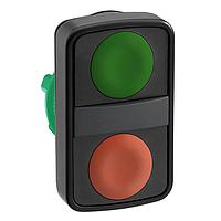 SCHNEIDER ZB5AA7340 Momentary PLASTIC FLUSH 2 BTTN GRN/RED UNMARKED