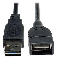 Tripp Lite UR024-06N USB Cables / IEEE 1394 Cables 6" RVRSBL A-M/A-F USB CBL