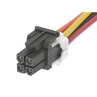Molex 45135-0403 Discrete Wire Cable Assemblies MiniFit TPA2 4CKT DR 300MM OTS CBLE ASSY
