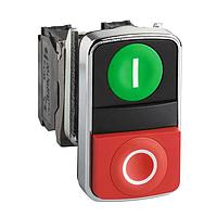 SCHNEIDER ZB4BA7341 Momentary METAL FLUSH 2 BUTTON PILOT WHITE/WHITE
