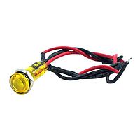 Mallory Sonalert FL1P-8NW-2-Y12V Panel Lights LED YEL 8MM NUT 24VAC/DC