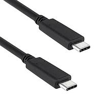 Qualtek Electronics 3027009-005M USB 3.1 Gen 2 USB 3.1 Gen 2 Type C Male to USB 3.1 Gen 2 Type C Male, 0.5M length, 10Gbps, Black Color