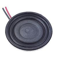 Same Sky (formerly CUI Devices) CLS0361-L152 Electromagnetic speaker, 36 mm round, 6 mm deep, paper, Nd-Fe-B, 2 W, 8 ohm, 450 Hz, 152 mm wire leads