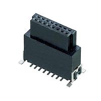 Harwin M55-6021642R Connectors 16P 1.27 SMC Female Vertical SMT Type