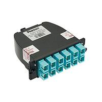 Panduit FC2ZN-12-10B1 Fiber Optic Cable Assemblies 12-fiber OM4, aqua adapter, zirconia spl