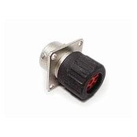 Amphenol SINE Systems RT00148SNHEC Connectors Receptacle, Square Flange, 8 Position, Female, Shell Size 14, End Cap with Individual Wire Sealing
