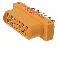 Amphenol Positronic GFSH89F4H/AA Power to the Board Mixed Density Power Connector,8 size 16 and 9 size 22 contacts,Socket (Female),Right Angle Solder