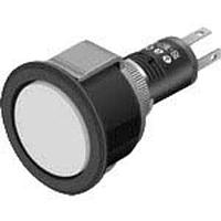 EAO 18-981.4L Panel Mount Indicators / Switch Indicators Lens yellow with Single-LED white 3,0VDC/20mA x/y=0.41 13,4x13,4 plastic translucent