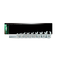 TOPTUL GBAR0801 Flare Nut Crowfoot Wrench Set (8 PCS, 3/8")