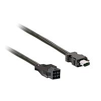 SCHNEIDER VW3M5D1AR30 Motor Drives power cable 3m shielded 4x 0,82mm, BCH2 leads connection