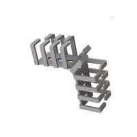Essentra Components RX1313-0 Wire Ducting & Raceways Duct,Flex,Screw Mnt,Gry,12.5MM Hold