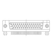 Amphenol Commercial Products 17EBH044SAM210 High Density D-Sub Connectors RA HI DENSITY 44P F #4-40 UNC THRD