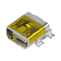 Molex 67803-8020 Mini USB Type AB Connectors USB MINI-AB RECPT 5P RA SMT W/PEGS