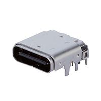 Same Sky (formerly CUI Devices) UJ20-C-H-G-SMT-6-P16-TR USB Type C Type C, 2.0, Horizontal, Gold Plated 3u, Surface Mount, 16 pin, T&R