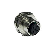 Amphenol LTW M12A-10PFFS-SH8CA0 Sensor Cables / Actuator Cables M12 Circular Metric Connector, A Code, Metal, 1.5A, 10 pins, Female Connector, Female Contact, Hexagonal, Screw Thread, Solder, Receptacle With Cable/Wire, Length 1000mm, IP68 / IP69K