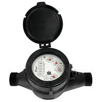 Dwyer WPT-A-C-04-100 Multi-Jet Plastic Water Meter for Potable Water & Irrigation - Various Sizes (NPT Male, 1 in, 100 gal/pulse)