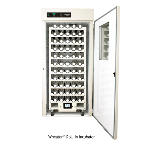 Laboratory roller culture apparatus used for bottle rotation and incubation workflows