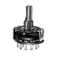 Alpha (Taiwan) SR2512F-0205-19R0B-E9-N-W-159 Rotary Switches ROT 2POL 5POS NS PC