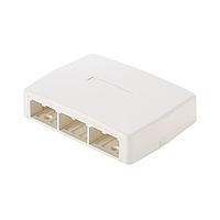 Panduit CBXQ6IW-A Circular MIL Spec Tools, Hardware & Accessories Mini Com 6 port Surf Mt Box w/quick rele