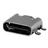 Same Sky (formerly CUI Devices) UJC-HP-G-5-SMT-TR USB Type C Connectors Type C 20 Vdc 3 A Horizontal Gold Flash Surface Mount Power-Only USB