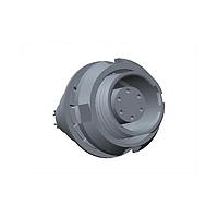 Amphenol LTW FLBC-06EEFS-ACP-001 Connectors FLOS, B Series C Size, Metal, 7A, 06 pins, Female Connector, Female Contact, Circular, Push Pull, Solder, Receptacle, Front Fastened, Panel Thickness 6, IP50