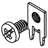 Keystone Electronics 8183-2 Screw Terminals SCREW TERMINAL W/ RED SCREW HEAD