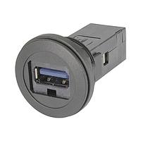 HARTING 09454521904 Type A to Type A har-port USB 3.0 A-A PFT black