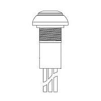 AMP Connectors - TE Connectivity PB6B2FM5M1CAL01S500 Subminiature PB OFF/ON FC Yellow White LED IP68 .5m L