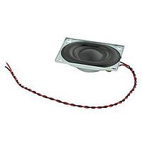 Same Sky (formerly CUI Devices) CDS-27204-L100 Electromagnetic 2W 4Ohm 850Hz WireLd 27x20mm clth Nd-Fe-